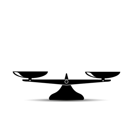 Scales icon on white background.のイラスト素材
