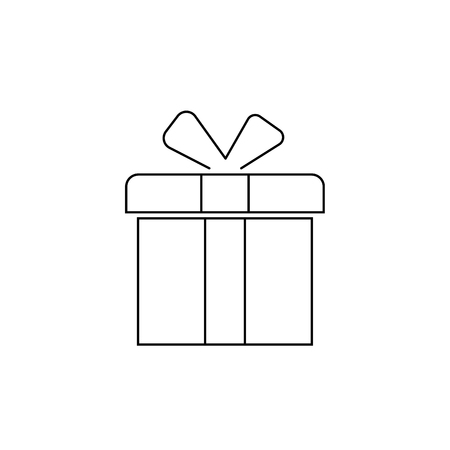 gift icon isolated on white background. vectorのイラスト素材