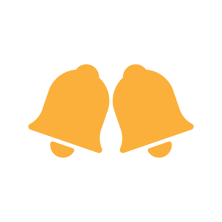 Bells icon. Flat illustration of bells vector icon for webのイラスト素材