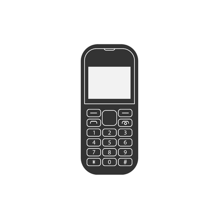 smartphone icon. vector illustration on white backgroundのイラスト素材