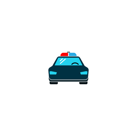 Police car icon. vector symbolのイラスト素材