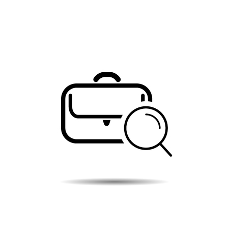 job search concept. vector symbol iconのイラスト素材