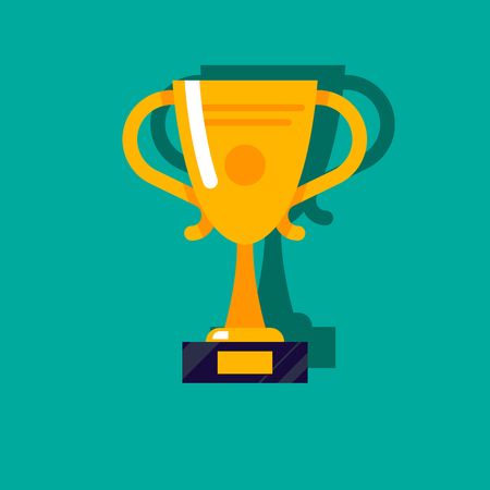 gold cup Celebration background symbolのイラスト素材