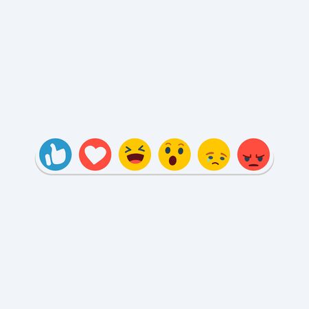 emoji mood icon illustrationのイラスト素材