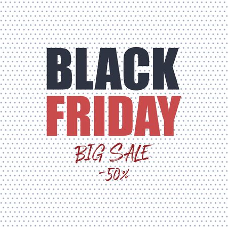 Black friday. Big sale banner illustrationのイラスト素材