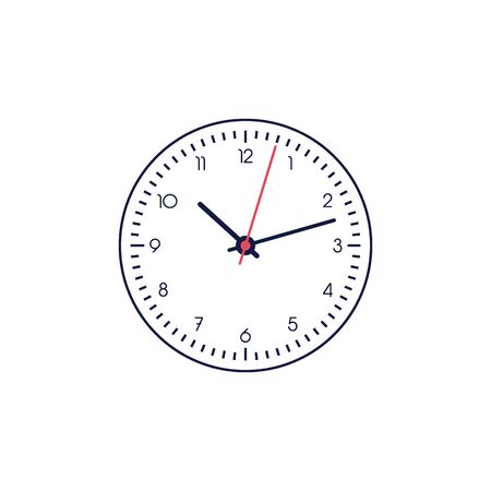 watch icon. vector symbol clock on white backgroundのイラスト素材