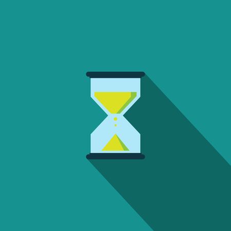 Modern flat style icon of hourglasses. vector color symbol of time EPS10