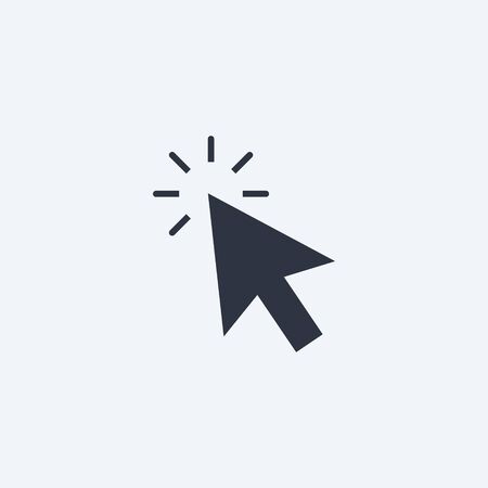 click icon. vector symbol in flat style EPS10のイラスト素材