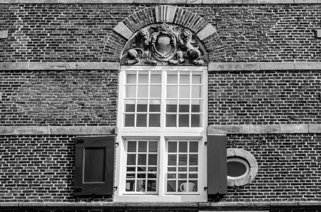 ALKMAAR, THE NETHERLANDS - APRIL 22, 2016: Architecture detail in Alkmaar, the Netherlands