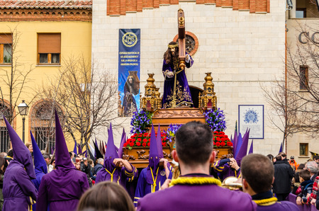 PALENCIA, SPAIN - MARCH 25, 2016: Traditional Spanish Holy Week (Semana Santa) procession on Holy...