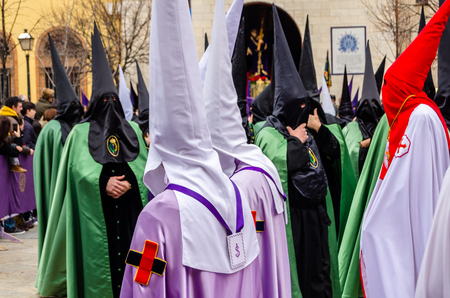 PALENCIA, SPAIN - MARCH 25, 2016: Traditional Spanish Holy Week (Semana Santa) procession on Holy...