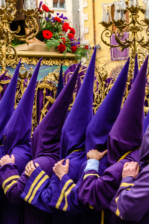 PALENCIA, SPAIN - MARCH 25, 2016: Traditional Spanish Holy Week (Semana Santa) procession on Holy...