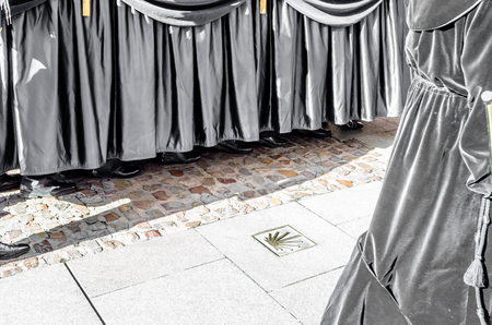 Detail of a traditional Spanish Holy Week procession