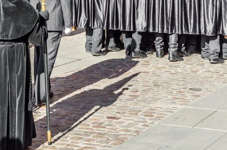 Detail of a traditional Spanish Holy Week procession