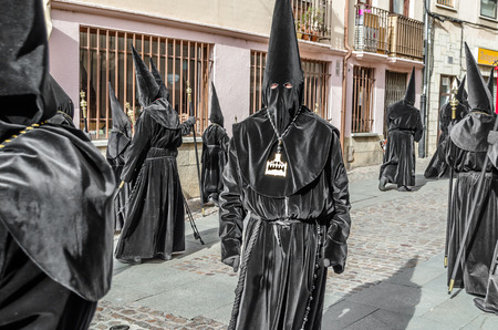 ZAMORA, SPAIN - MARCH 25, 2016: Traditional Spanish Holy Week (Semana Santa) procession on Holy...
