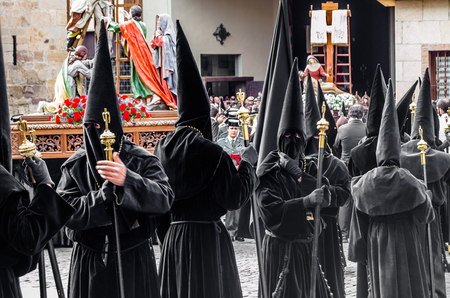 ZAMORA, SPAIN - MARCH 25, 2016: Traditional Spanish Holy Week (Semana Santa) procession on Holy...