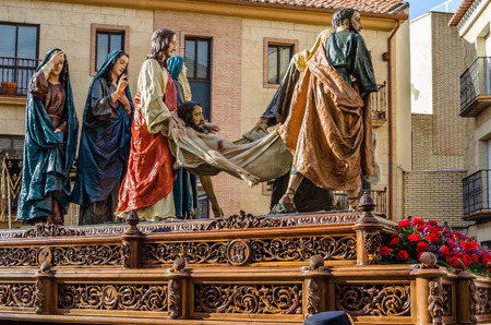 ZAMORA, SPAIN - MARCH 25, 2016: Traditional Spanish Holy Week (Semana Santa) procession on Holy...
