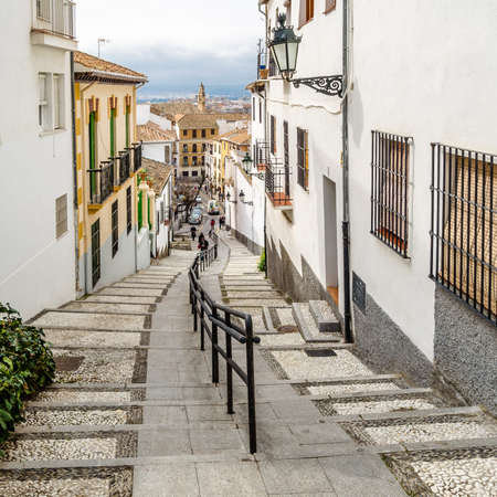 Typical architecture in Granada, Andalusia, southern Spainの写真素材