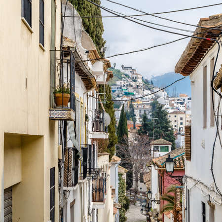 Typical architecture in Granada, Andalusia, southern Spainの写真素材