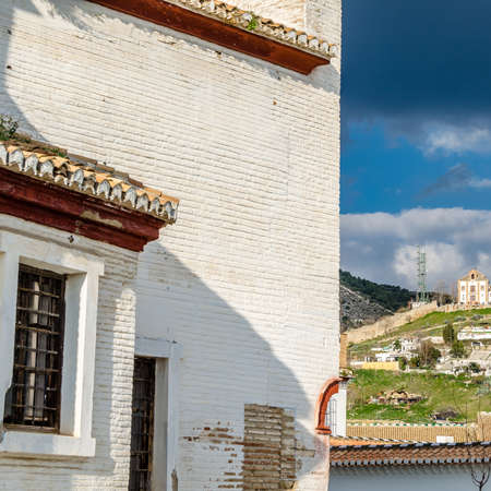 Church in Granada, religious architecture in Andalusia, southern Spain