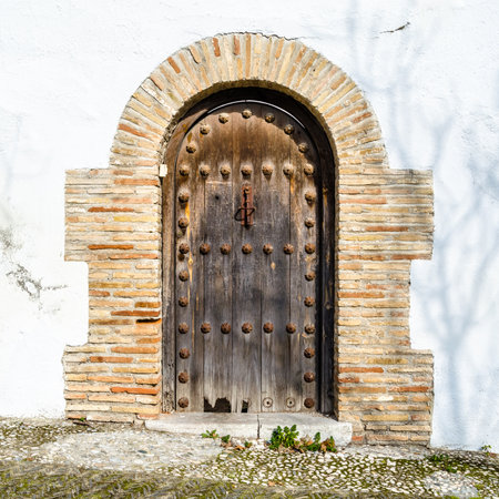 Architectural detail in Granada, Andalusia, southern Spainのeditorial素材