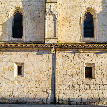 View of the Gothic cathedral of Palencia (Castile and Leon), Spainの写真素材