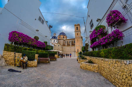 ALTEA, SPAIN - DECEMBER 28, 2018: View of the typical Mediterranean village of Altea, Alicante...