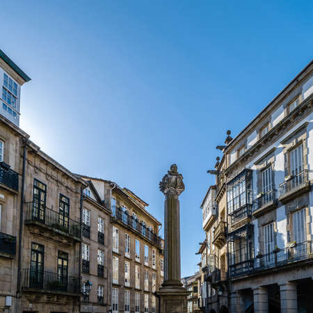 Architecture in Santiago de Compostela, northern Spainの写真素材