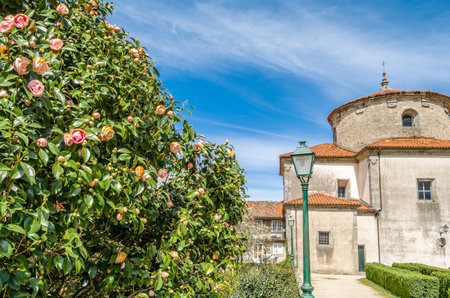 Church in Santiago de Compostela, Galicia, northern Spainの写真素材
