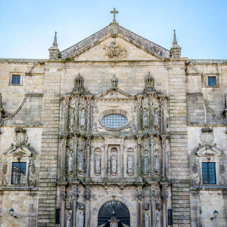 Church in Santiago de Compostela, Galicia, northern Spainの写真素材