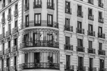 Urban landscape, architecture detail in Madrid, Spainの写真素材