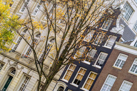 Typical Dutch architecture in Amsterdam, the Netherlandsの写真素材