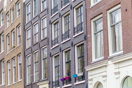 Typical Dutch architecture in Amsterdam, the Netherlands