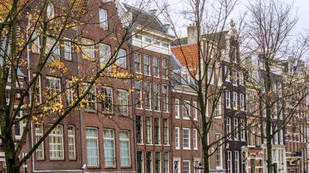 Typical Dutch architecture in Amsterdam, the Netherlands