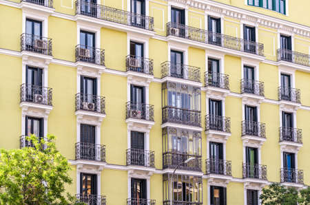 Urban scene, architecture detail in Madrid, Spainの写真素材