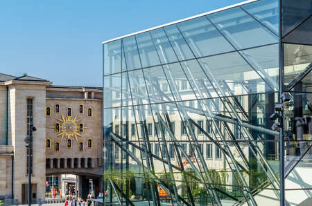 BRUSSELS, BELGIUM - AUGUST 21, 2013: The Square Brussels Convention Centre, features a 16 metre tall...