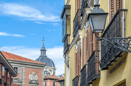 Urban landscape, architecture detail in Madrid, Spainの写真素材