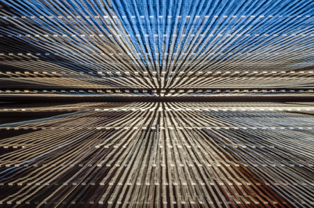 Colorful abstract movement pattern, vibrant textured backgroundの写真素材