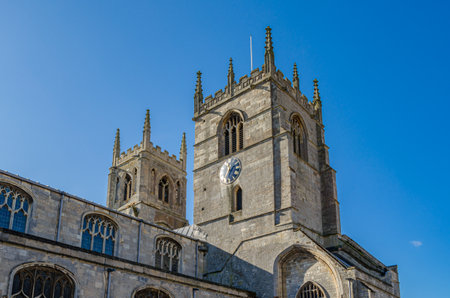 St Margaret's Church (King's Lynn Minster), parish church in King's Lynn, Norfolk, UK. The building dates from the 12th to 15th centuries, with major restoration of the nave in the 18th centuryのeditorial素材