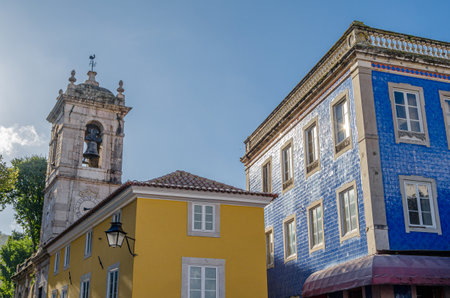Architecture in the town of Sintra, Lisbon Region, Portugalの写真素材