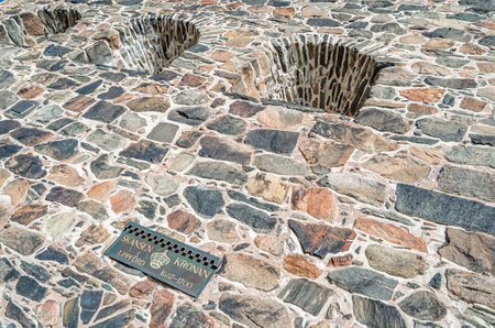 GOTHENBURG, SWEDEN - JULY 9, 2014: Architectural detail of Skansen Kronan ("the Crown Sconce"), a redoubt on the hill in Gothenburg, Swedenのeditorial素材