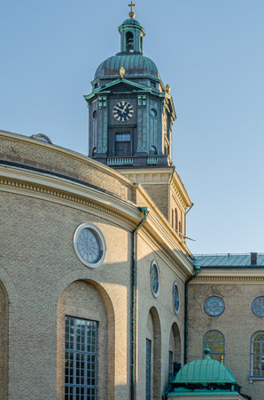 Gothenburg Cathedral (Gustavo domkyrka), Sweden, built in Classicism style, inaugurated in 1633の写真素材