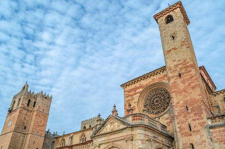 The Cathedral of Santa Maria in Siguenza, built between 1144-1326, Guadalajara province, Castilla la...