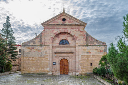 The Baroque-style church of Santa Maria in Siguenza, Guadalajara province, Castilla la Mancha, Spain, built during the 17th and 18th centuriesのeditorial素材