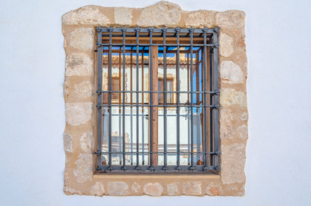 Architecture detail in the village of Alarcon, Cuenca province, Castilla la Mancha, Spain