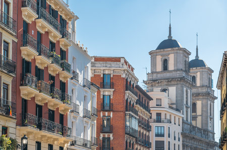 St. Isidore Collegiate Church (Spanish: Real Basilica Colegiata de San Isidro), a Baroque Catholic church in central Madrid, Spain, built in 1622のeditorial素材