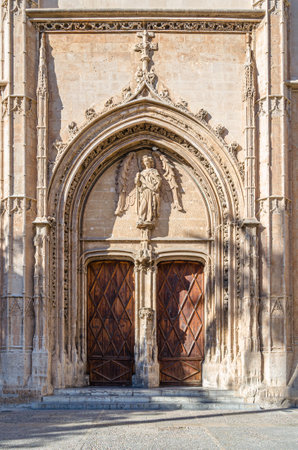 Architecture in the city of Palma, Mallorca, Balearic Islands, Spainの写真素材