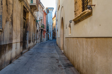 Architecture in the city of Palma, Mallorca, Balearic Islands, Spainの写真素材