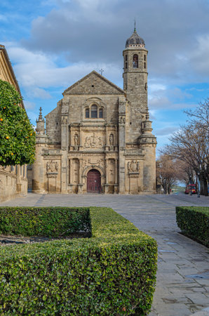 The Sacred Chapel of the Savior in Ubeda, Andalusia, Spain. This Renaissance temple used as a pantheon is a World Heritage Site, part of the Renaissance Monumental Complexes of Ubeda and Baezaの写真素材