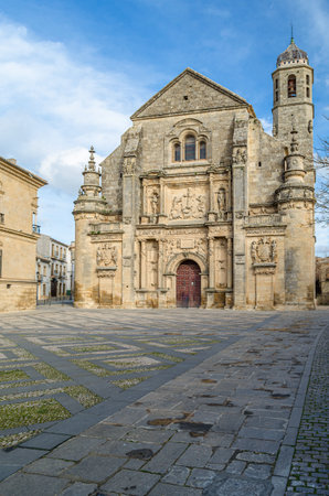 The Sacred Chapel of the Savior in Ubeda, Andalusia, Spain. This Renaissance temple used as a pantheon is a World Heritage Site, part of the Renaissance Monumental Complexes of Ubeda and Baezaの写真素材